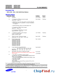 Datasheet K9F5616U0C-D manufacturer Samsung
